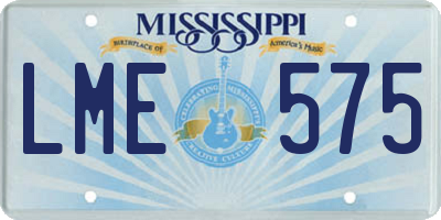 MS license plate LME575