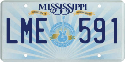 MS license plate LME591