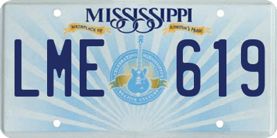 MS license plate LME619