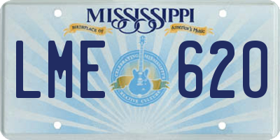 MS license plate LME620