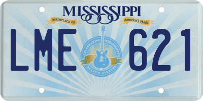 MS license plate LME621