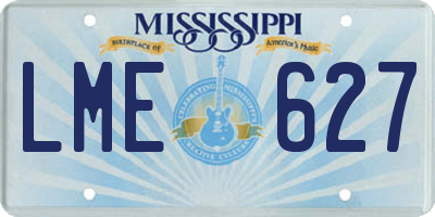 MS license plate LME627