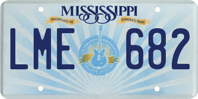 MS license plate LME682
