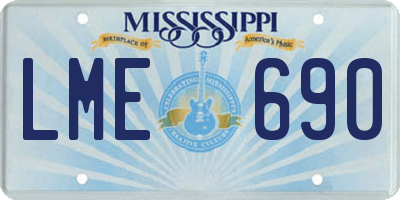 MS license plate LME690