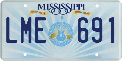MS license plate LME691