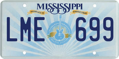 MS license plate LME699
