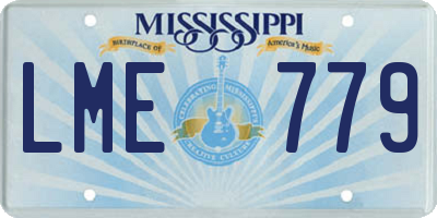 MS license plate LME779