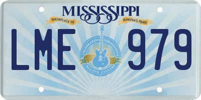 MS license plate LME979