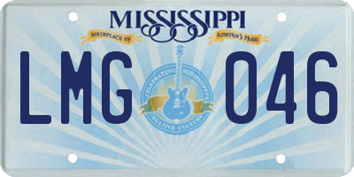 MS license plate LMG046
