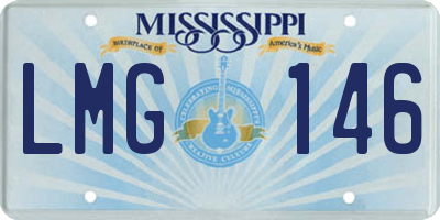 MS license plate LMG146