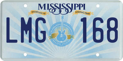 MS license plate LMG168
