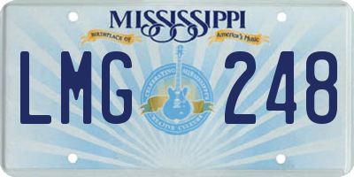MS license plate LMG248