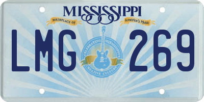 MS license plate LMG269