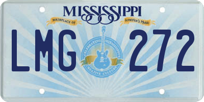 MS license plate LMG272