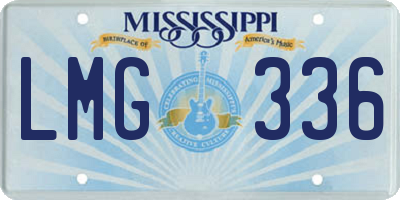 MS license plate LMG336