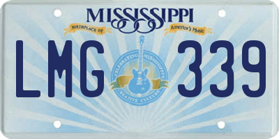 MS license plate LMG339