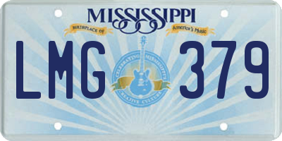 MS license plate LMG379