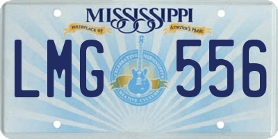MS license plate LMG556