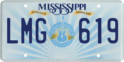 MS license plate LMG619