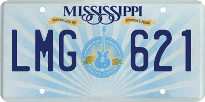 MS license plate LMG621