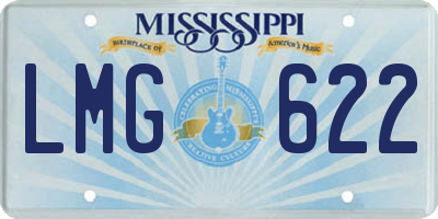 MS license plate LMG622