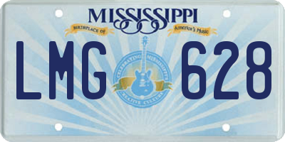 MS license plate LMG628