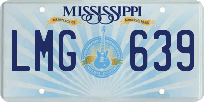 MS license plate LMG639