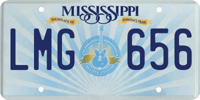 MS license plate LMG656