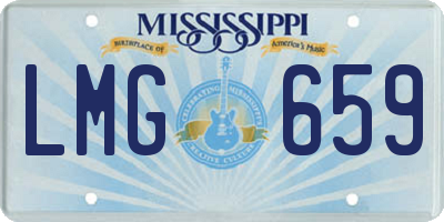 MS license plate LMG659