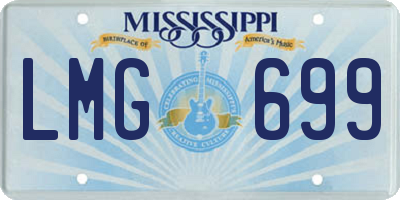 MS license plate LMG699