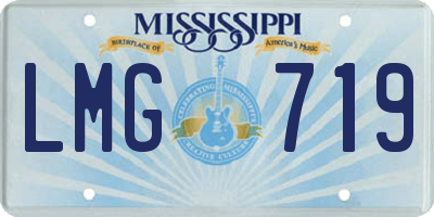 MS license plate LMG719