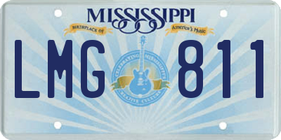 MS license plate LMG811