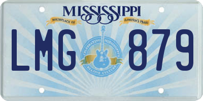 MS license plate LMG879