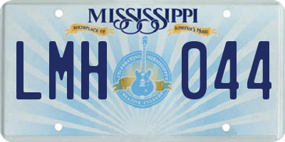 MS license plate LMH044