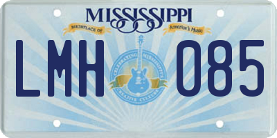 MS license plate LMH085