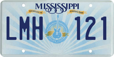MS license plate LMH121