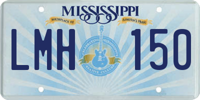 MS license plate LMH150