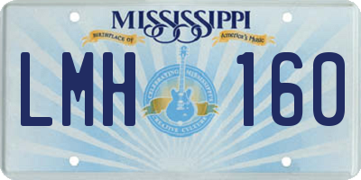 MS license plate LMH160