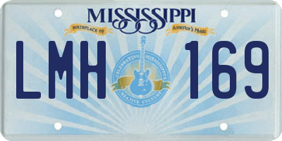 MS license plate LMH169