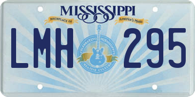 MS license plate LMH295