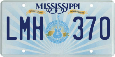 MS license plate LMH370