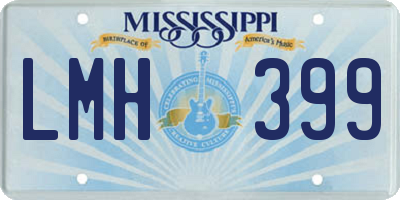 MS license plate LMH399