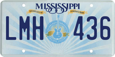 MS license plate LMH436