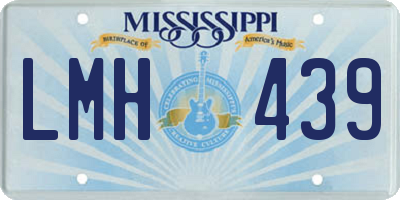 MS license plate LMH439