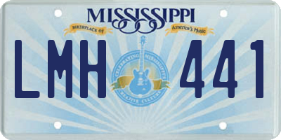 MS license plate LMH441