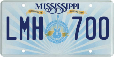MS license plate LMH700
