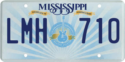 MS license plate LMH710