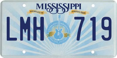 MS license plate LMH719