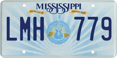 MS license plate LMH779