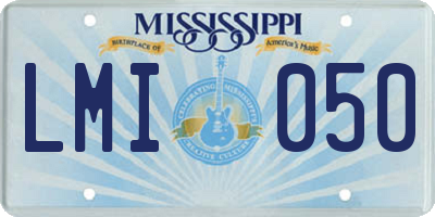 MS license plate LMI050